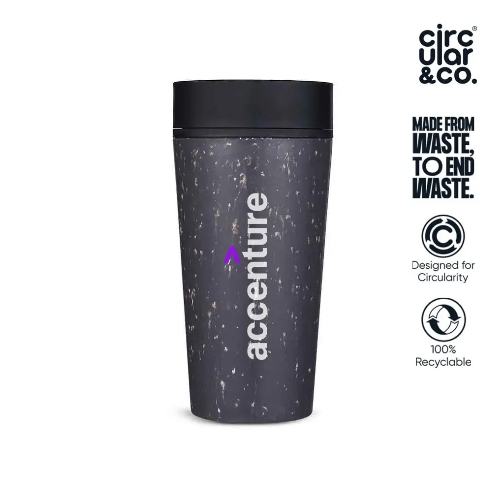 Circular Cup 12oz Grey & Ink