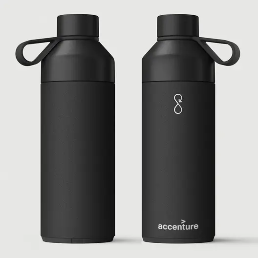 Ocean Bottle 1L - Obsidian Black