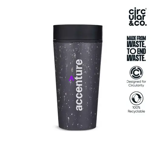 [Accenture - DWCC 3171N] Circular Cup 12oz Grey & Ink